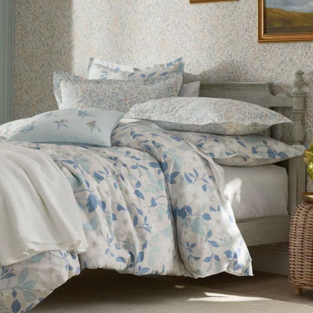 New The Company Store 
Nature's Vine Classic Smooth Sateen Duvet Cover Twin TXL - Picture 2 of 10